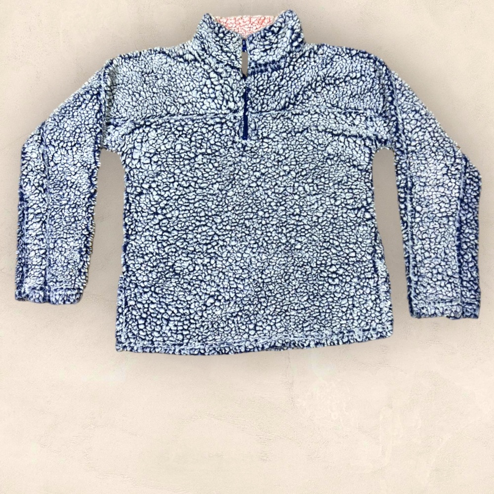Pre-Owned Sherpa soft cozy pullover jacket for Girls 8-10 y/o S size. Warm. - Picture 1 of 14